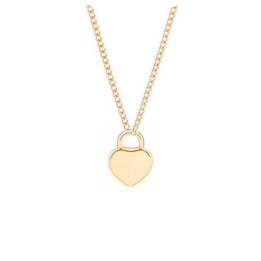 Initial heart pendant necklace